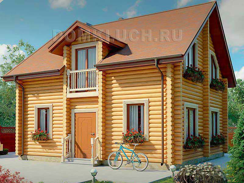 Проекты домов из оцилиндрованного бревна до 100 м2